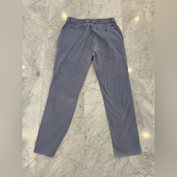 Faherty Mens Essential Drawstring Pants size L, color Ember (blue grey) - Picture 4 of 7